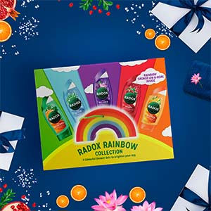 RADOX Rainbow with 5 shower gels Shower Collection Gift Set for the joy of a fruity shower 5 piece