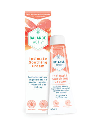 Balance Activ Intimate Soothing Cream | Fast-Acting Relief from Intimate Irritation for Women | Soothes Itching, Redness & Soreness | 2 Pack of 40mL Tubes