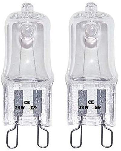 (10 Pack) x live-wire-direct G9 ECO 28W = 40W Light Output Clear Dimmable Capsule Halogen Bulbs 240V Watt 30% Energy Saving