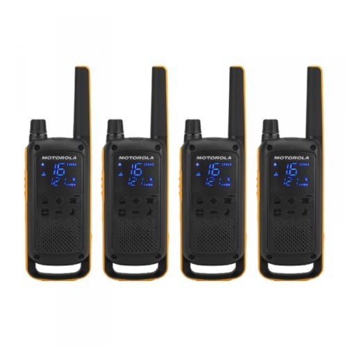 Motorola Talkabout T82 Extreme PMR446 2-Way Walkie Talkie Radio Quad Pack - Yellow / Black