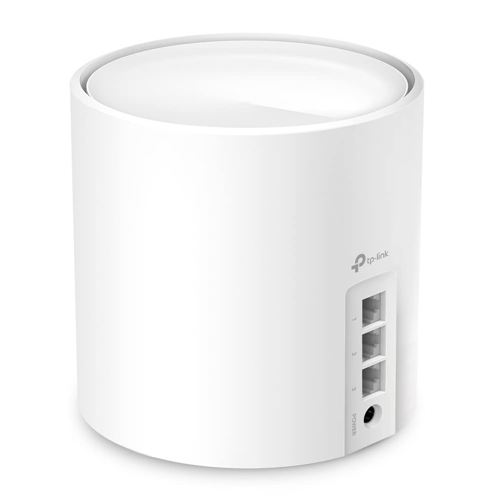TP-Link Deco X50 AX3000 Whole Home AI-Driven Mesh Wi-Fi 6 System, Dual-Band with Gigabit Ports, Coverage up to 2,500 ft2, Connect up to 150 devices, 1 GHz Dual-Core CPU, HomeShield Security, Pack of 1