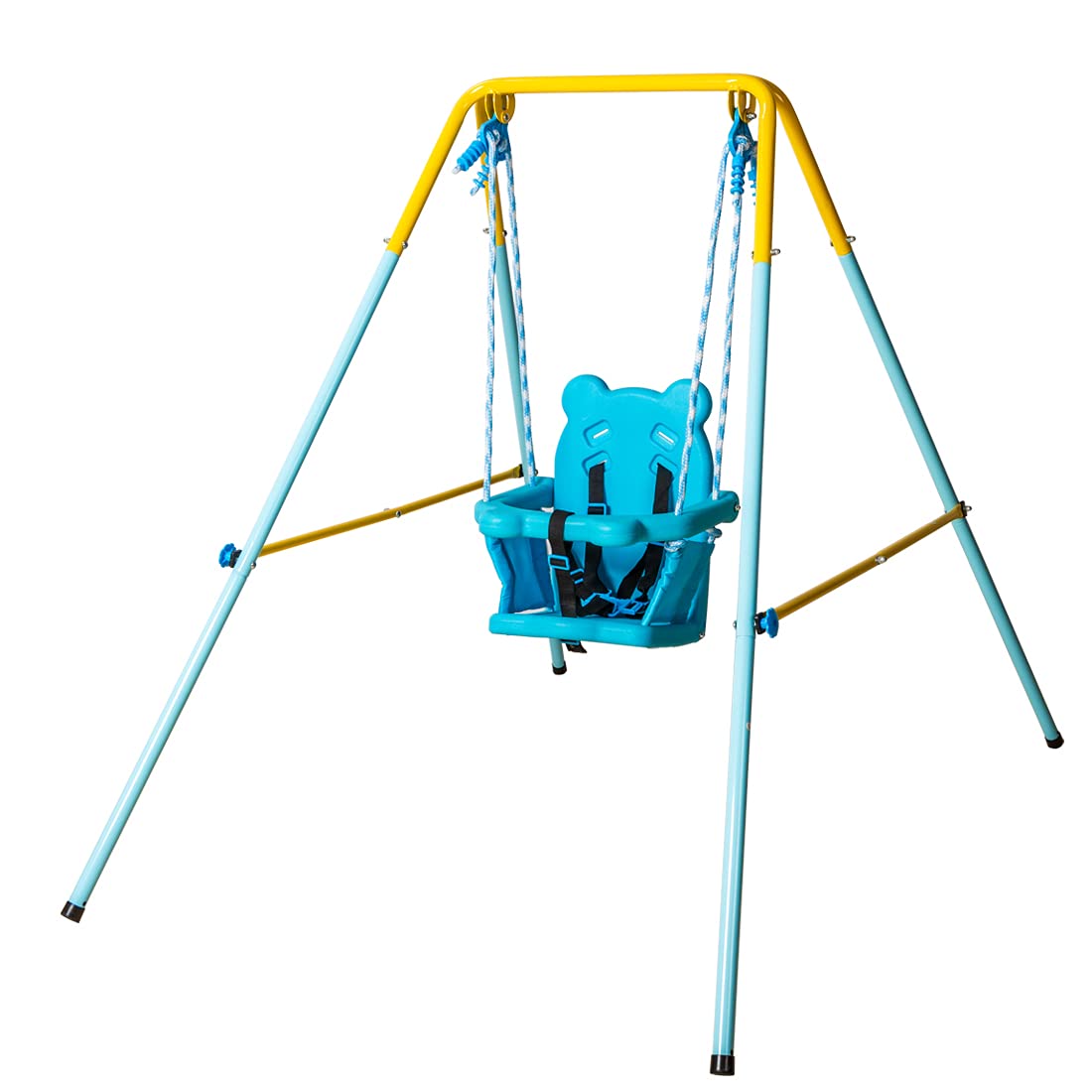 Folding Swing Outdoor Indoor Swing Portable Swing,Kids Swing with Safety Chair Set,Nursery Swing