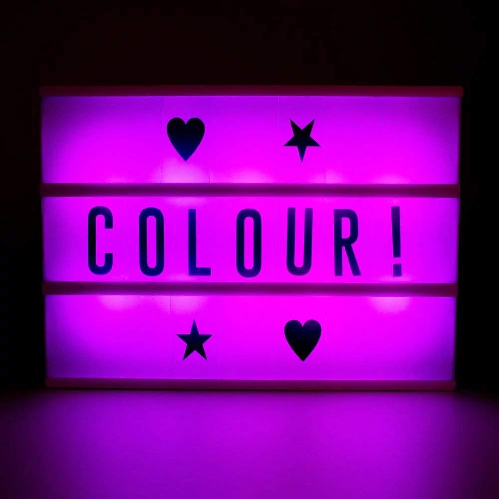 #winning Colour Change Cinema Light Box with Remote Control