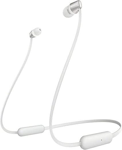 Sony WI-C310 Bluetooth Wireless In-Ear Headphones with Mic/Remote, Sliver/White
