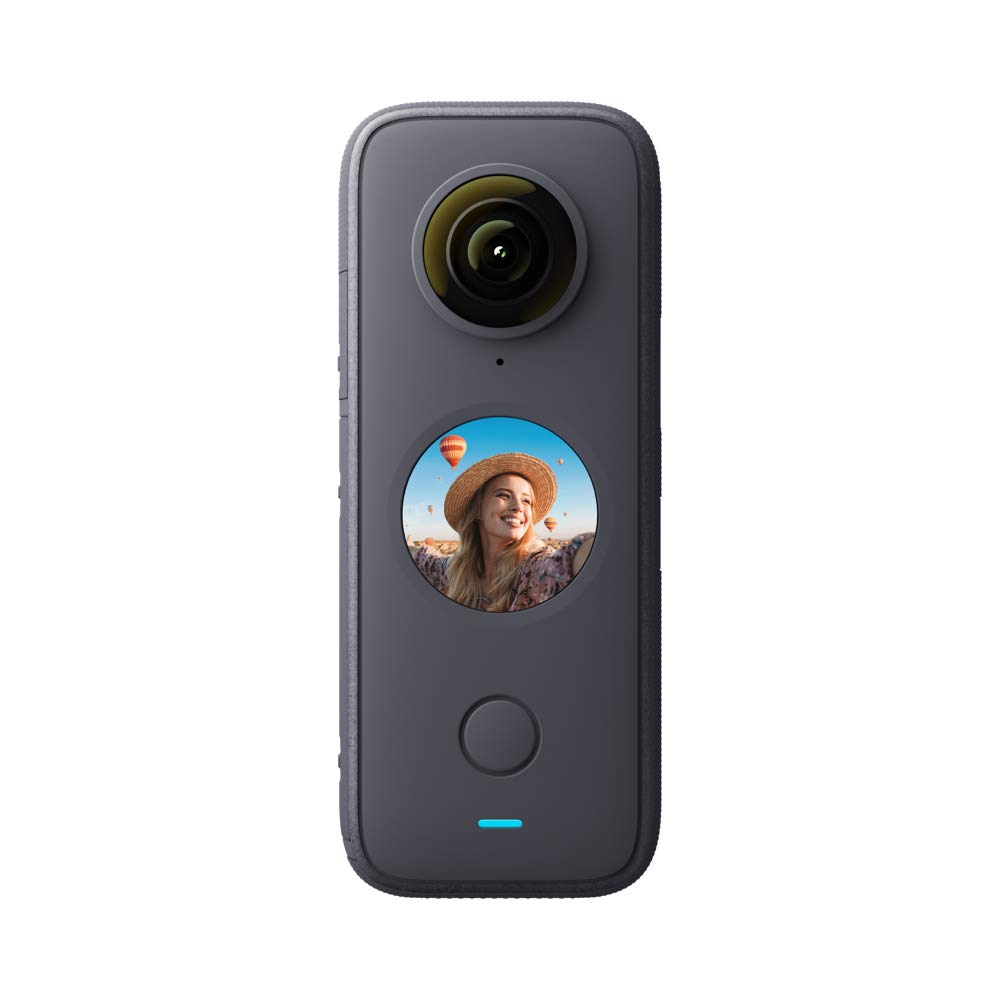 Insta360 ONE X2-360 Degree Waterproof Action Camera, 5.7K 360, Stabilization, Touch Screen, AI Editing, Live Streaming, Webcam, Voice Control