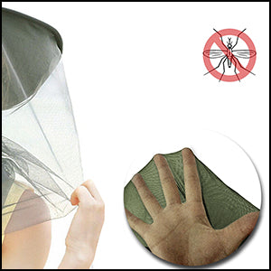 AYAMAYA Mosquito Head Net Hat - Quick Dry Bucket Sun Hat with Net Mesh for Men & Women, Midge Net Head Cover Hat Protection From Mosquito Insect Bug Bee Gnats for Outdoor Fishing Hiking Gardening