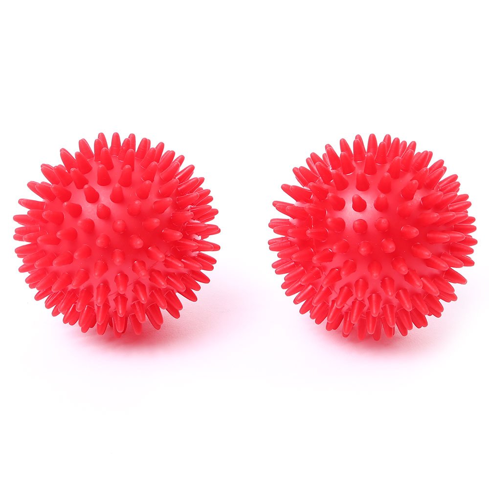 66fit Spiky 8cm Soft Massage Balls x 2pcs - Trigger Point Reflexology Stress Release