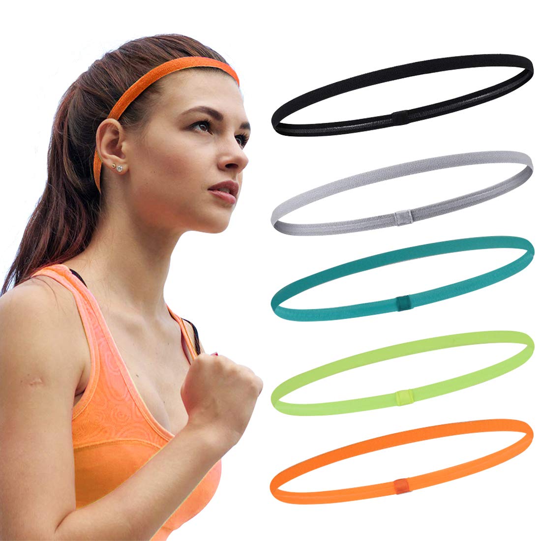TERSE Headbands Women Elastic Wide Workout Headband for Women's