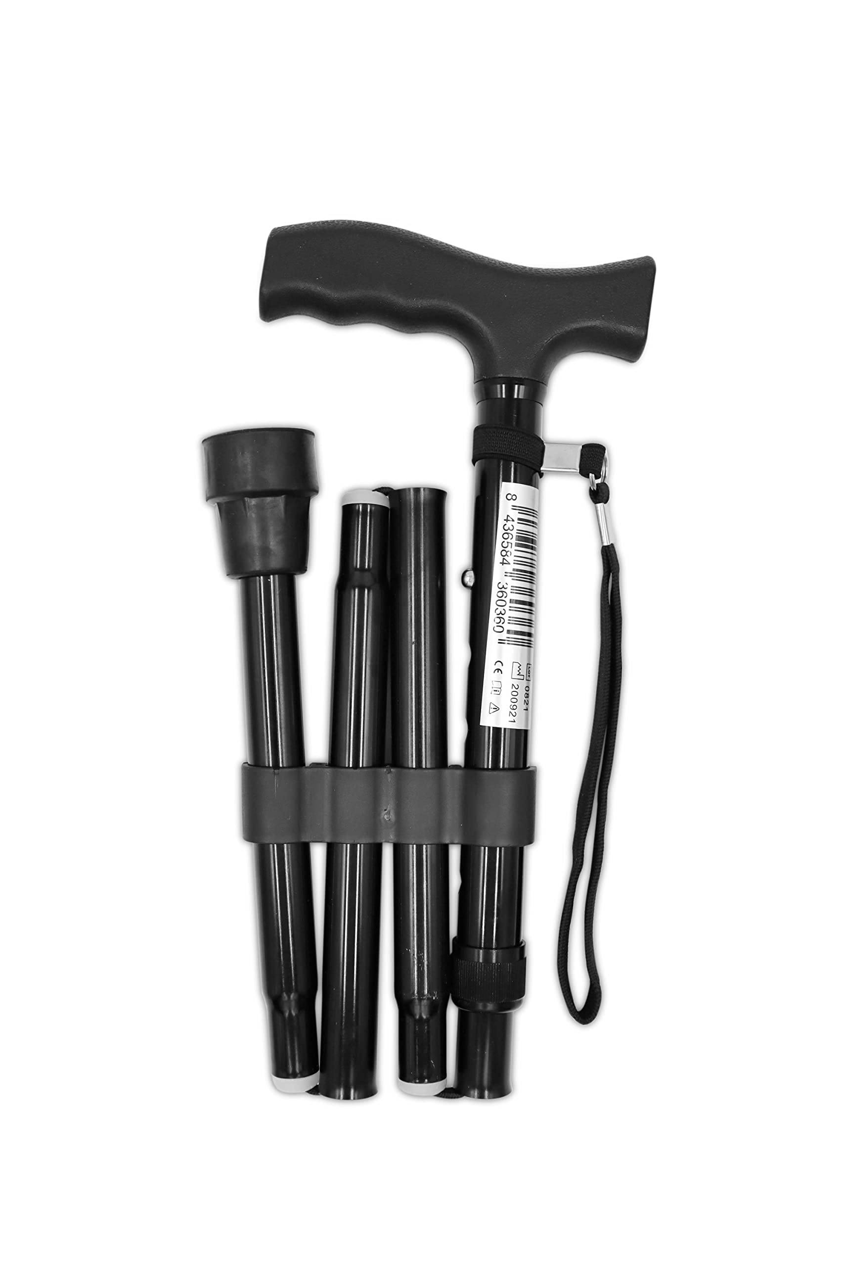 Walking Stick – Gel Handle Comfort Grip Collapsible Folding Cane