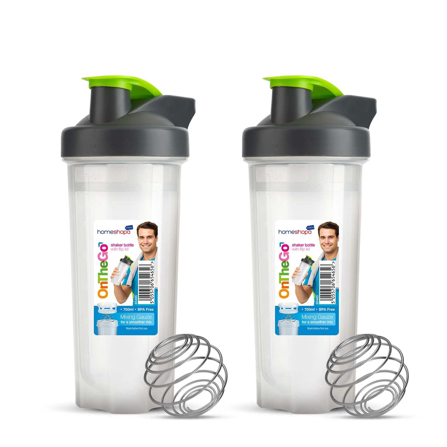 Pet Global Screw Cap Shaker With Mixer Ball 700 Ml., Use For Storage: Protein  Shake, 500ml