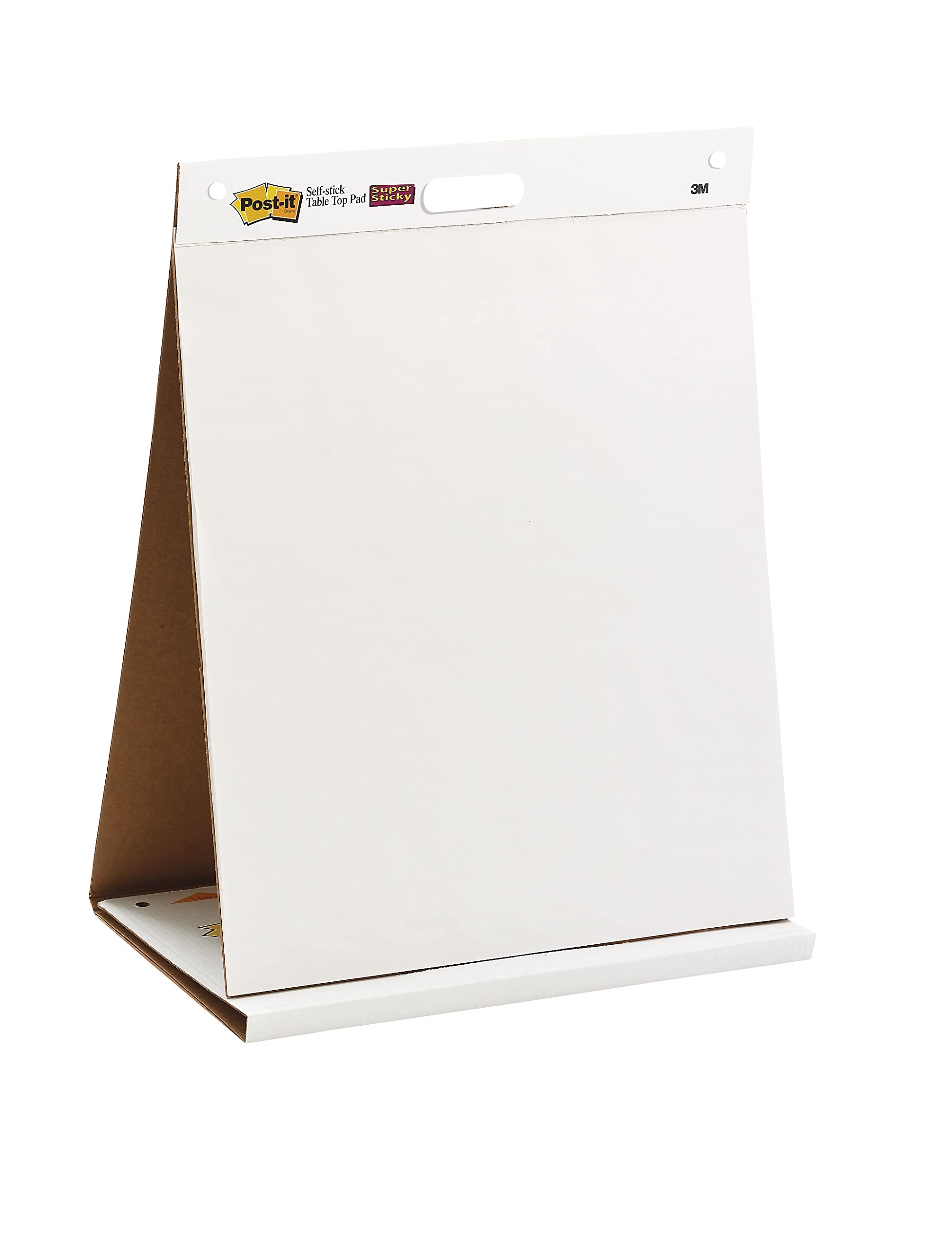 Post-it Super Sticky Recycled Meeting Charts, Pack of 1 Pad, with 20 Sheets ,584 mm x 508 mm, White Color - For Brainstorming Anywhere and Keeping all Ideas Visible