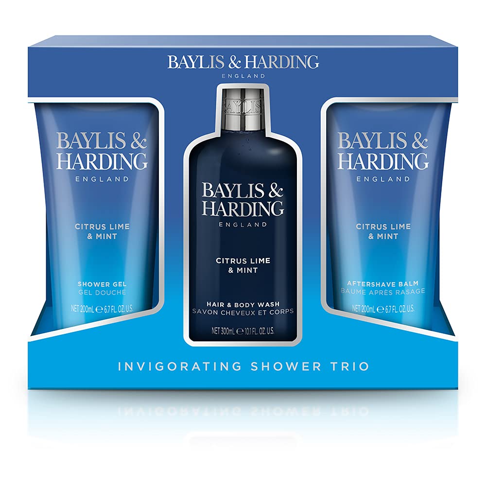 Baylis & Harding Citrus Lime & Mint Invigorating Shower Trio Gift Set - Vegan Friendly