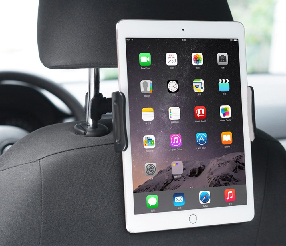 Car Back Seat Headrest Mount,Car Backseat Cradle Bracket Holder for 4-11 Inch Mobile Phone iPad Tablets