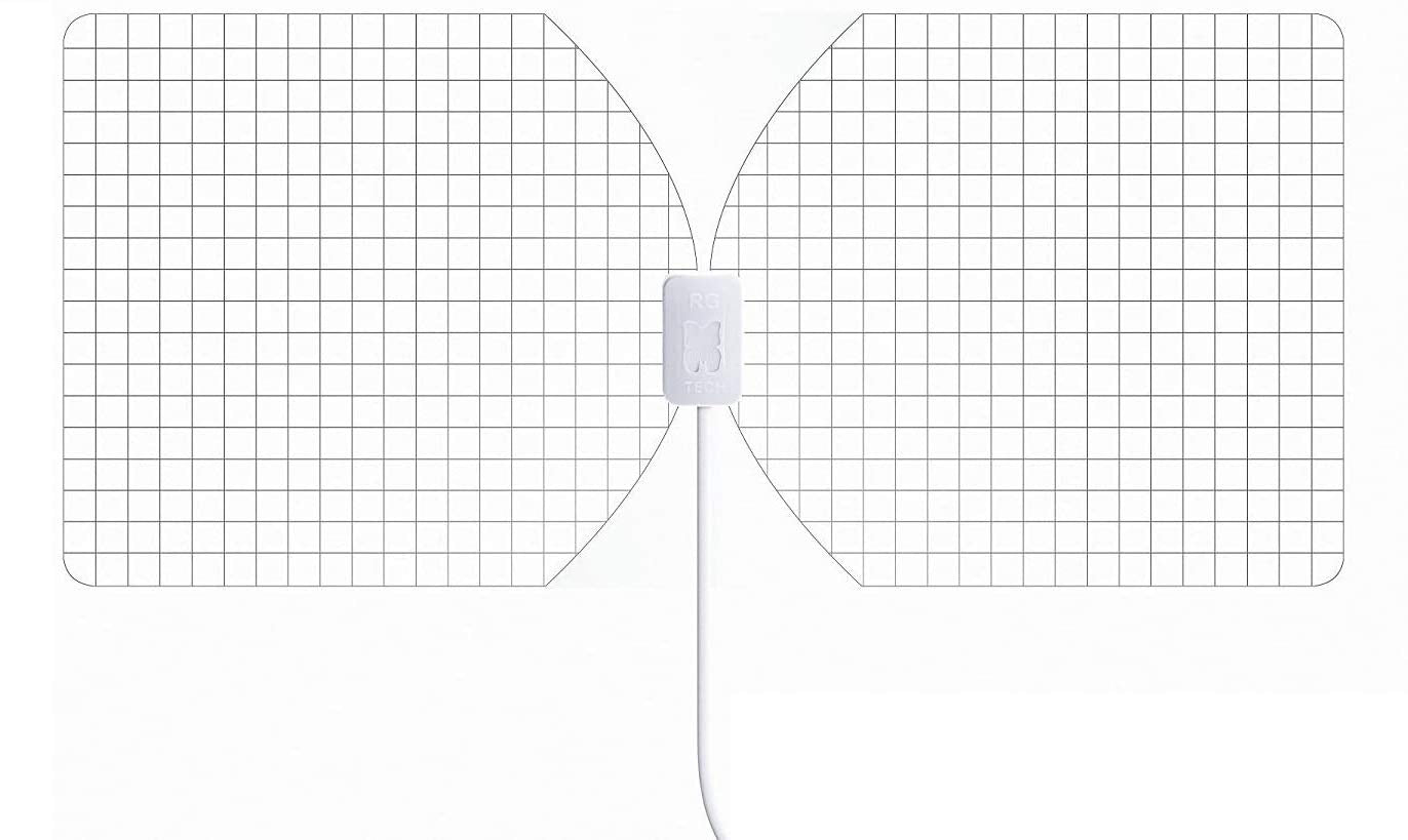 RGTech Monarch 50 Transparent Indoor Freeview HDTV Aerial - True 50 Mile Multidirectional Paper-Thin Antenna - 4G filter for Maximum Freeview/UHF/VHF/FM/USB TV Tuner/DVB-T/DVB-T2/DAB radio reception