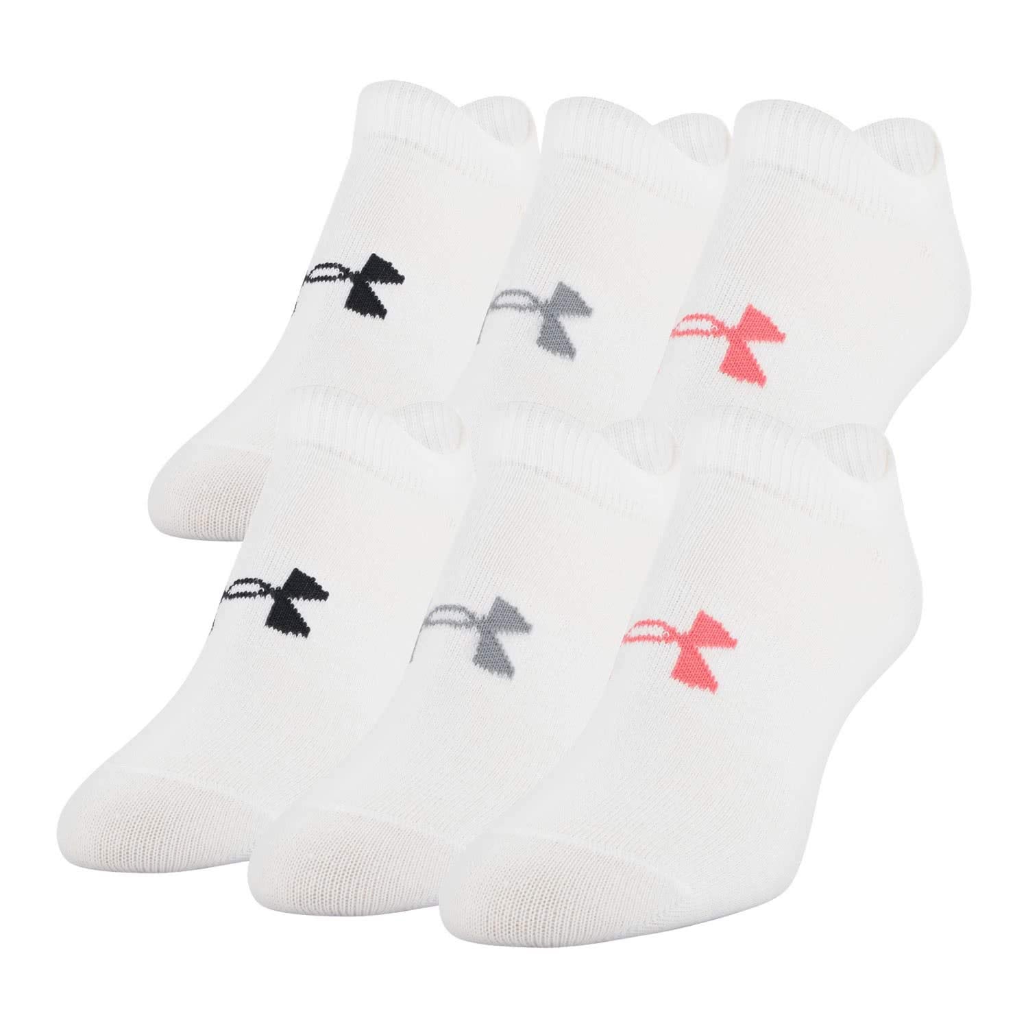 Under Armour Women's Women’s Essential Ns Extra-comfortable trainer socks, breathable compression socks