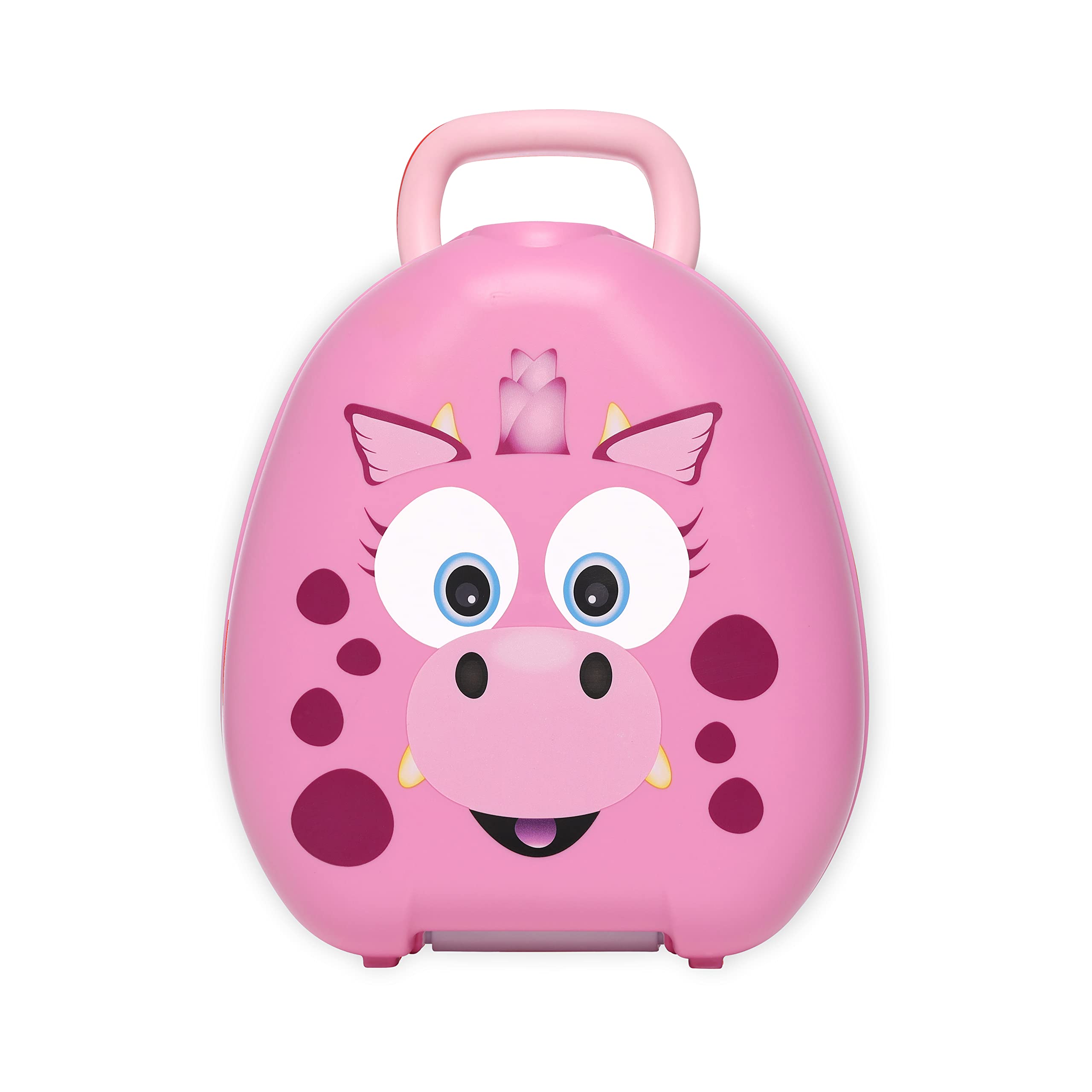 My Carry Potty -Pink Dragon Travel Potty, Award-Winning Portable Toddler Toilet Seat for Kids to Take Everywhere