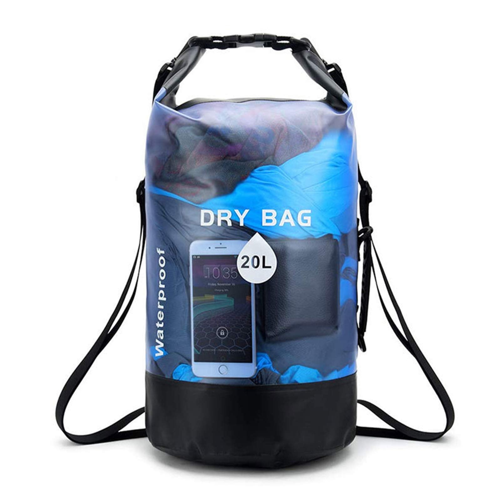Boglia Waterproof Bag, PVC Dry Bags Waterproof for Boating Kayaking Swimming Fishing or Other Water Floating Activities