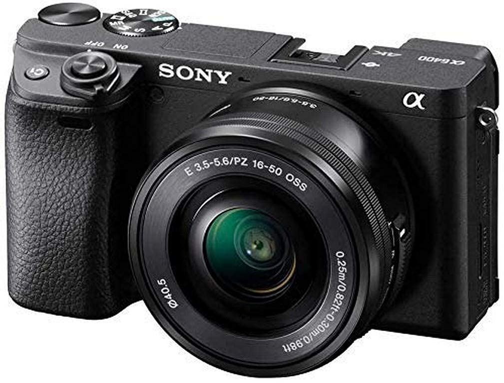 Sony Alpha 6400 | APS-C Mirrorless Camera with Sony 16-50 mm f/3.5-5.6 Power Zoom Lens ( Fast 0.02s Autofocus 24.2 Megapixels, 4K Movie Recording, Flip Screen for Vlogging ), Black