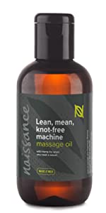 Naissance 'Knotty But Nice' Massage Oil 250ml, 100% Blend of Grapeseed with Ylang Ylang, Patchouli, Clary Sage, Orange, Grapefruit, Frankincense, Black Pepper Essential Oils