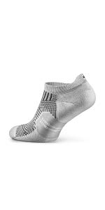 Rockay Flare Running Socks for Men and Women, Cushion, Quarter Cut, Arch Support, 100% Recycled, Anti-Odor