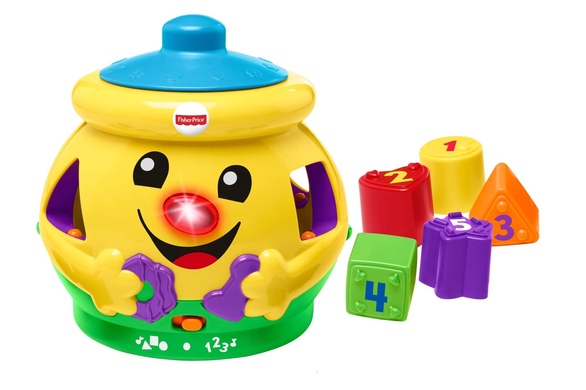 Fisher-Price Cookie Shape Surprise, Laugh and Learn Shape Sorter Baby Learning Toy with Numbers, Colours and Music, Suitable for 6 Months+, H8179