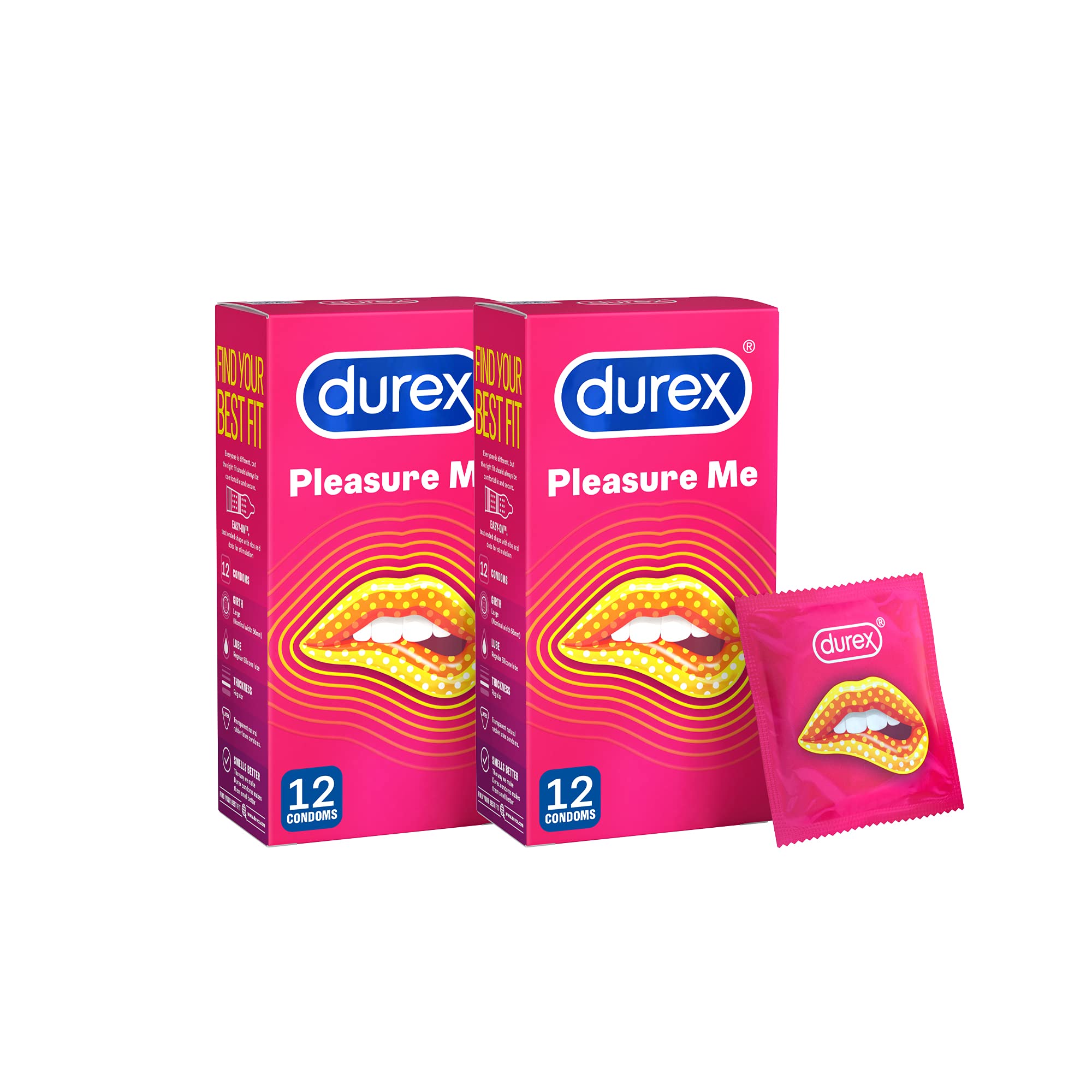 Durex - Pleasure Me Condoms (2 x 12 Pack)