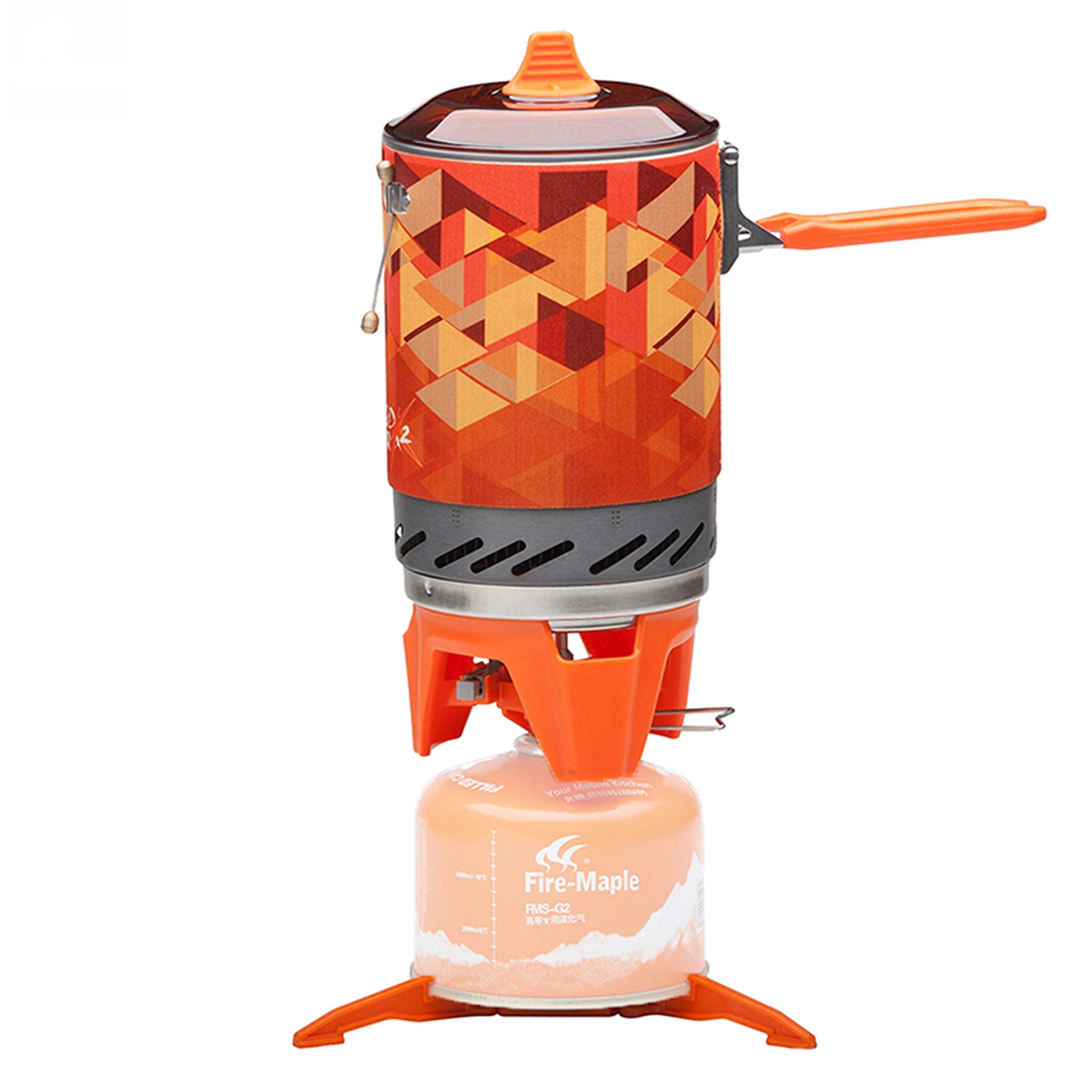 Fire-Maple FMS-X2 Camping Stove Gas System | Portable Pot / Jet Burner Outdoor Gas Cooking Essentials | Compact Equipment for Hiking Trekking Backpacking Fishing Hunting Bushcraft