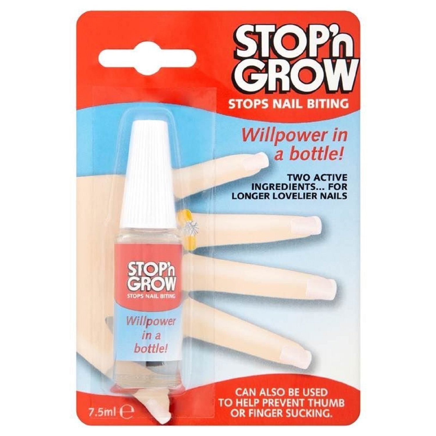 Stop n Grow Stops Nail Biting Deterrent 7.5ml, Pack of 1