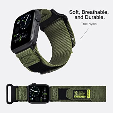 Nereides Straps Compatible with Apple Watch Strap 38/40/41/42/44/45mm, Braided Nylon Sports Replacement Band, Hook & Loop Design for iWatch Strap Series 7 6 SE 5 4 3 2 1