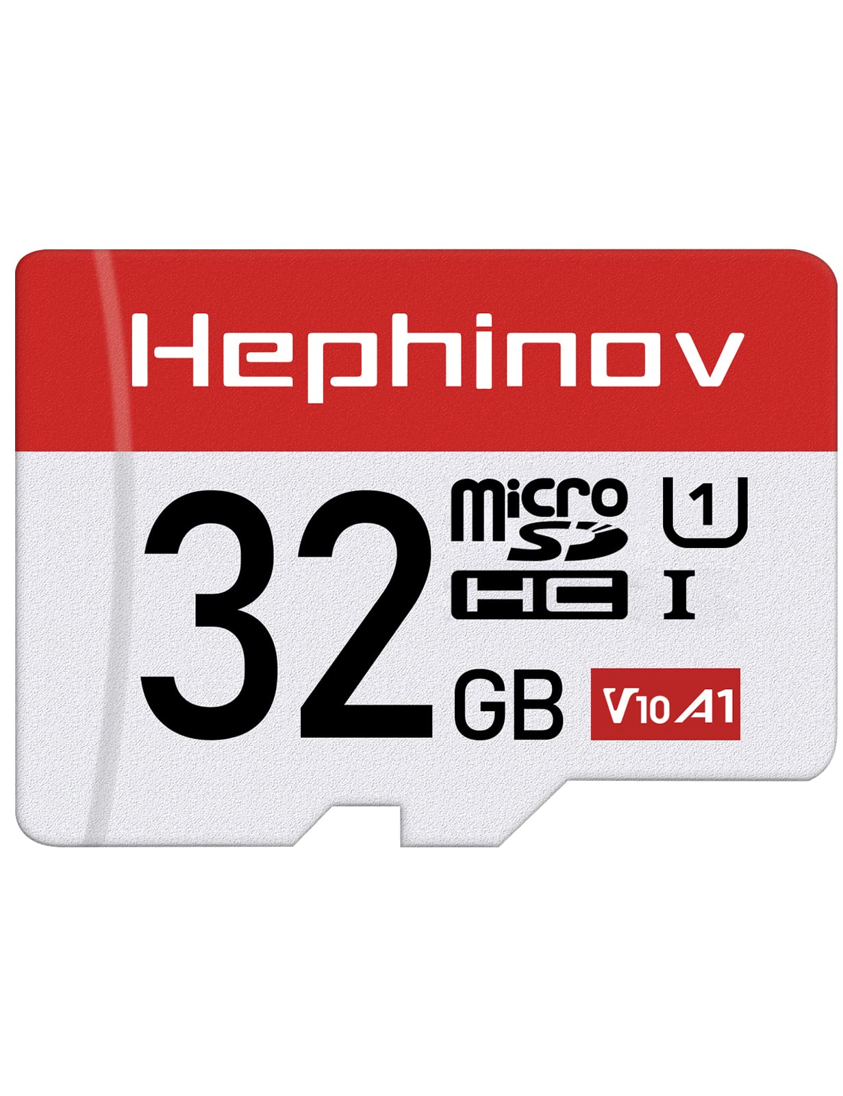 Hephinov Micro SD Card, 32GB MicroSDHC Up to 90MB/s(R) + SD Adapter with A1, C10, U1, V10, Full HD, Memory Card for Camera, Smartphone, Drone, Dash Cam, Gopro