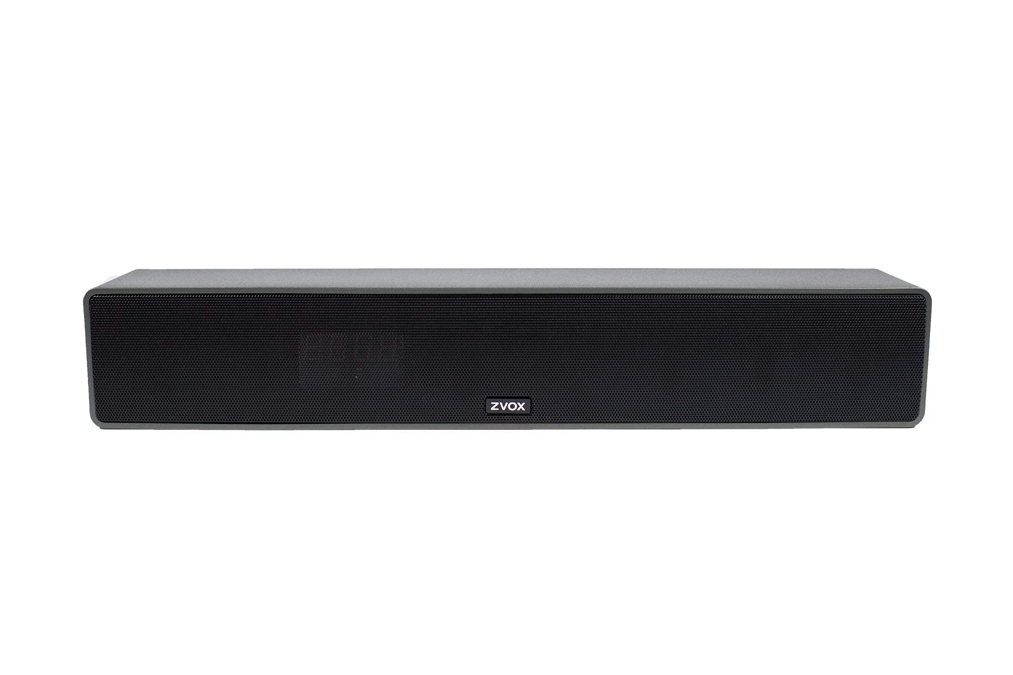ZVOX Dialogue Clarifying Sound Bar with Patented Hearing Technology, Twelve Levels of Voice Boost - 30-Day Home Trial - AccuVoice AV157 TV Speaker (Black)