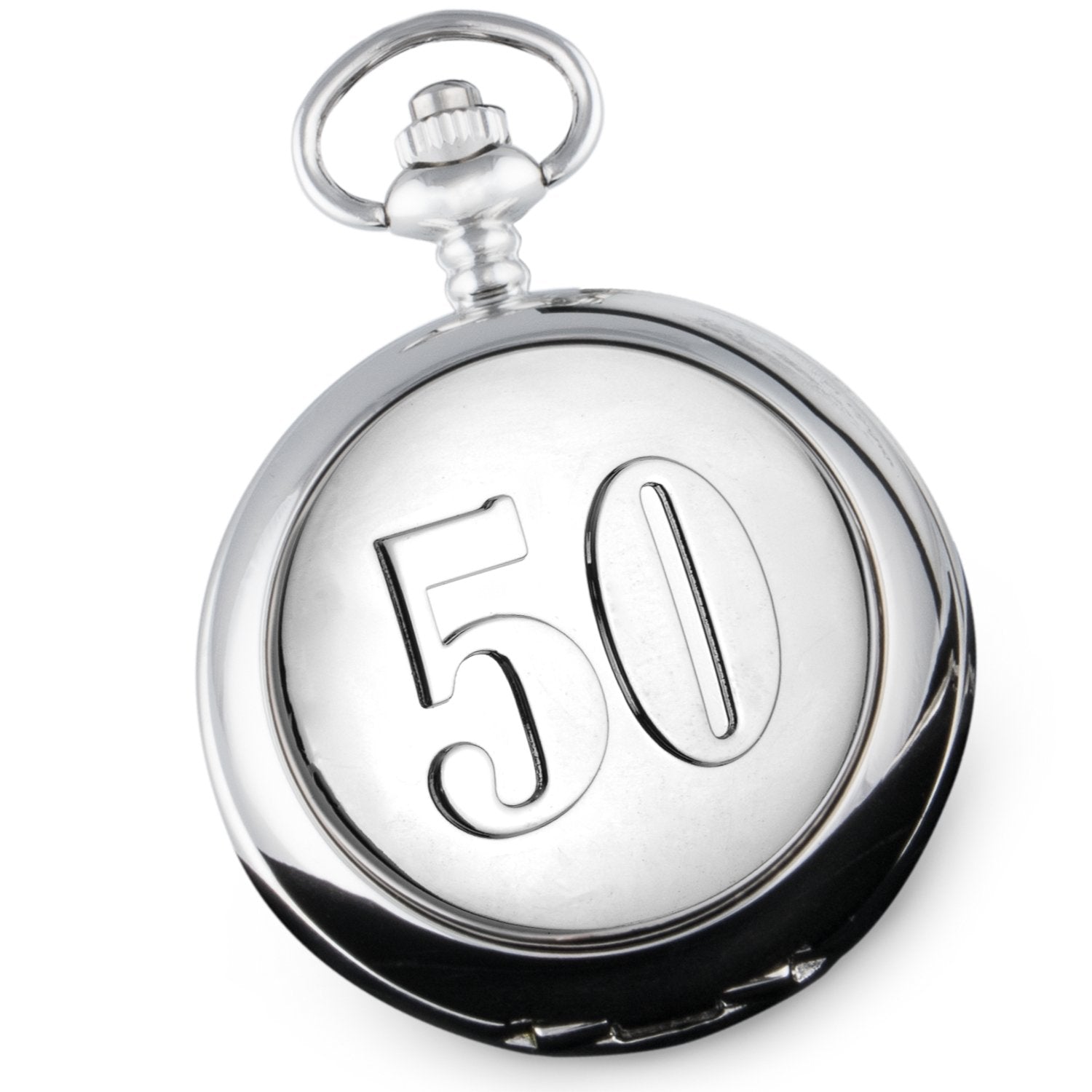 50th Golden Wedding Anniversary Pocket Watch Men's Gold 50 Years Gift