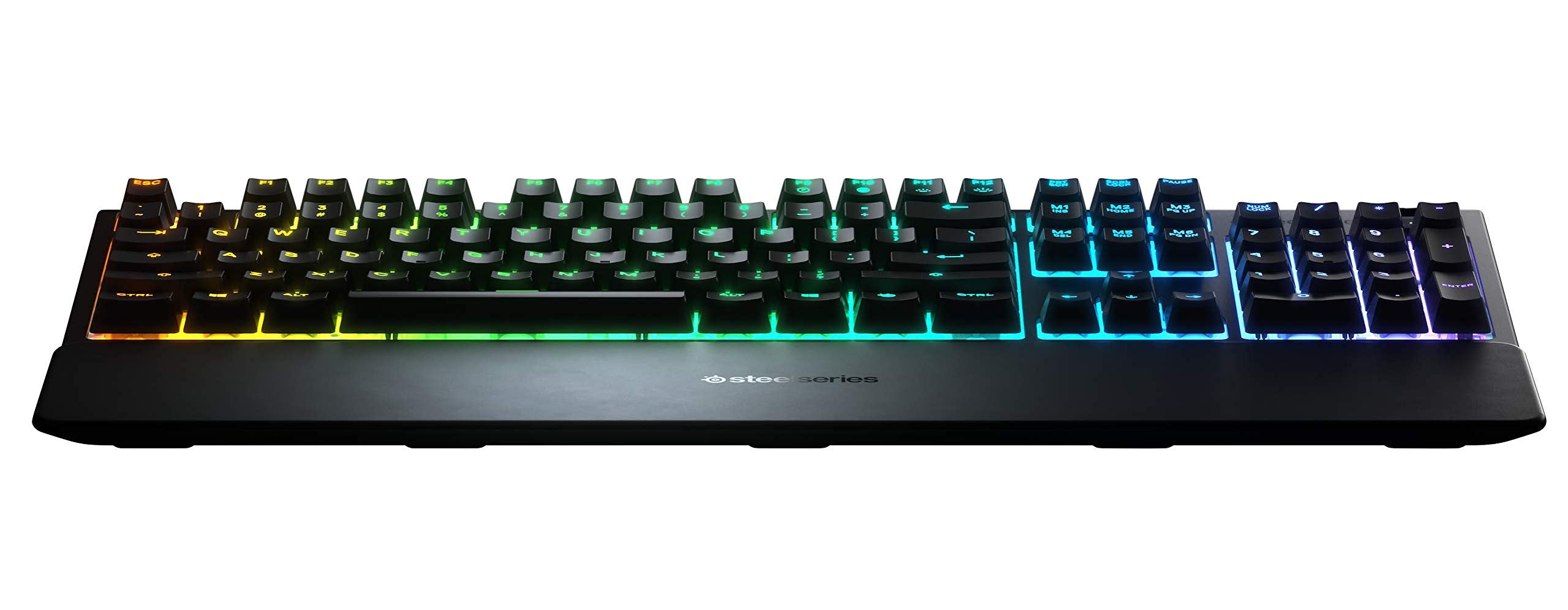 SteelSeries Apex 3 - RGB Gaming Keyboard - 10-Zone RGB Illumination - Premium Magnetic Wrist Rest - English Qwerty Layout PC, Standard