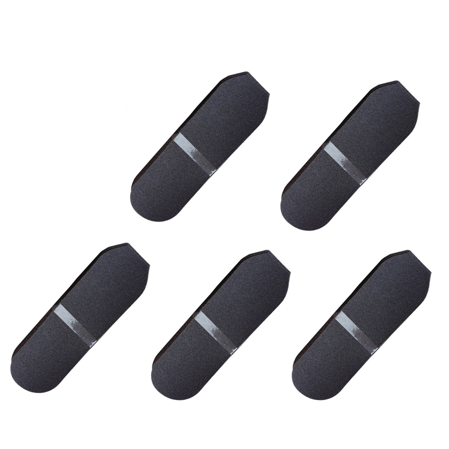 Foot File Refills, Abrasive Pedicure File Replacement Pads Black Pack of 50 (Black)