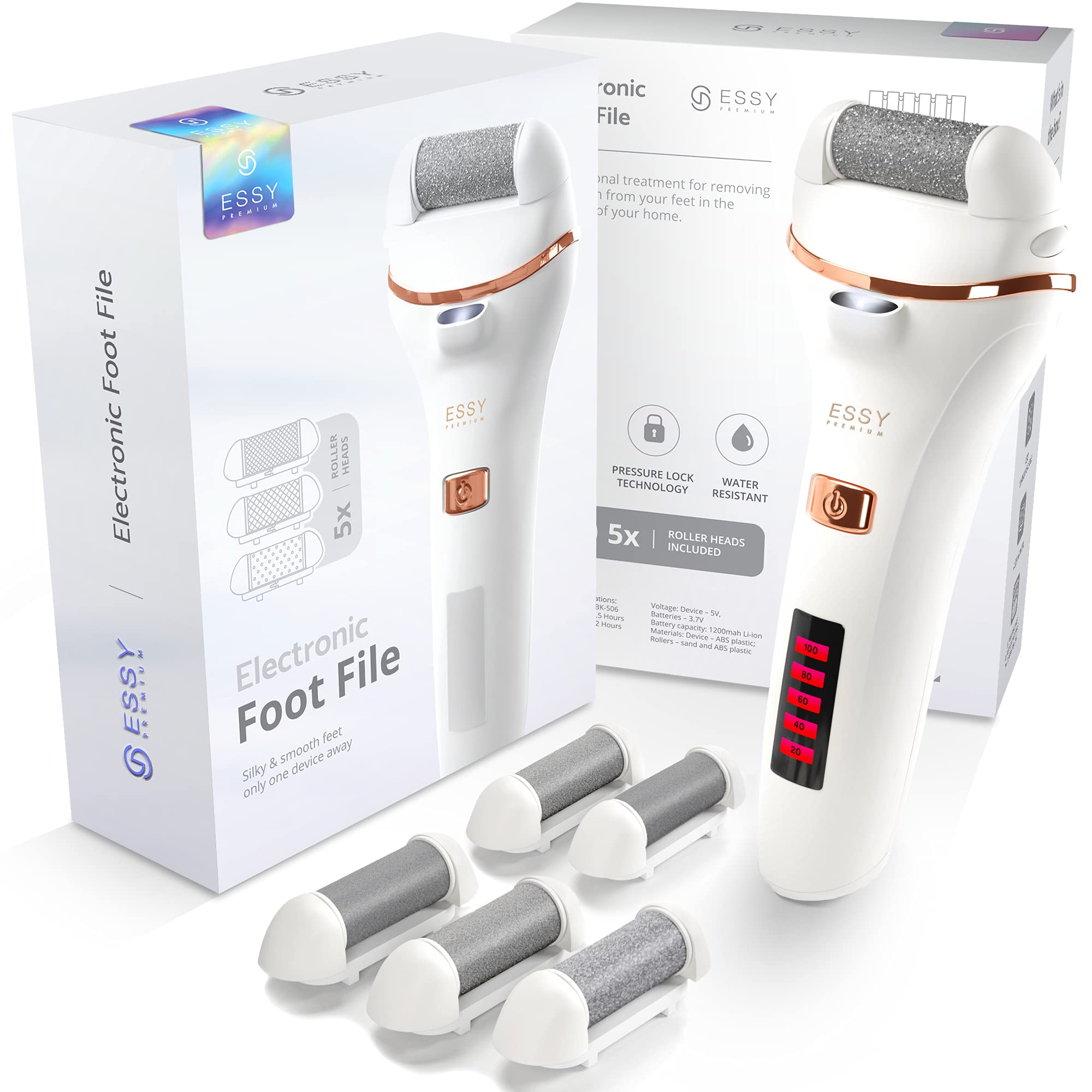 BETUFIARY Electric Foot Callus Remover, Rechargeable Foot Care