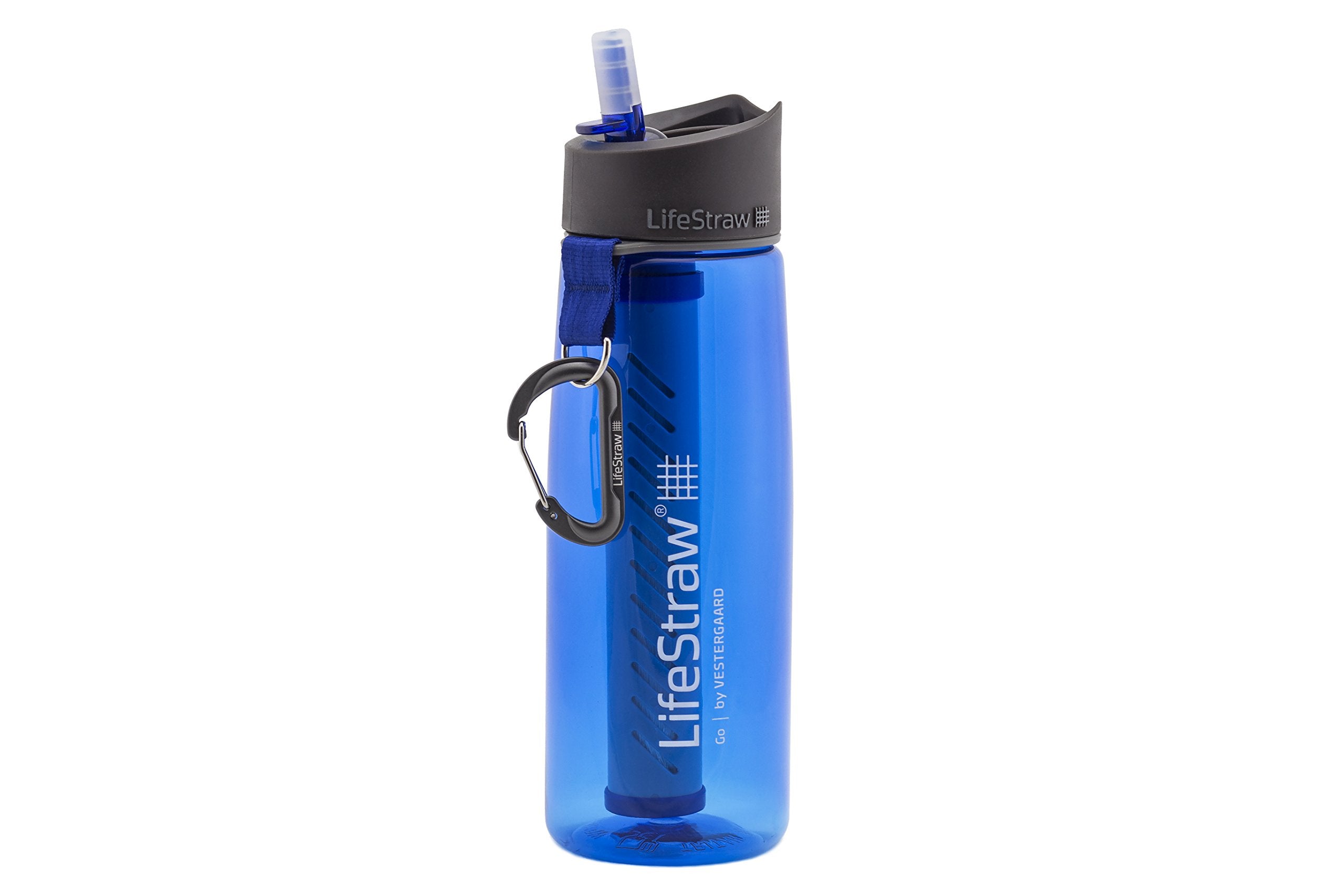LifeStraw Go 2-Stage Water Filter Bottle, Blue