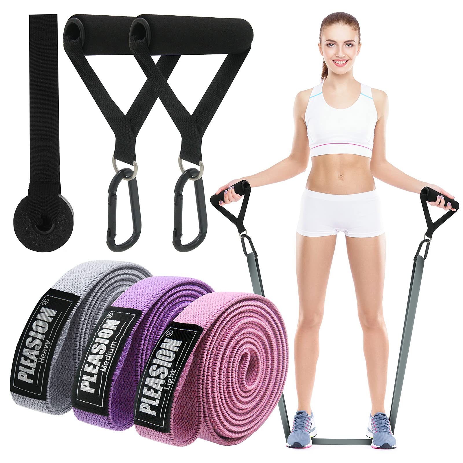 4.9ft Resistance Bands Set, Exercise Bands for Physical Therapy