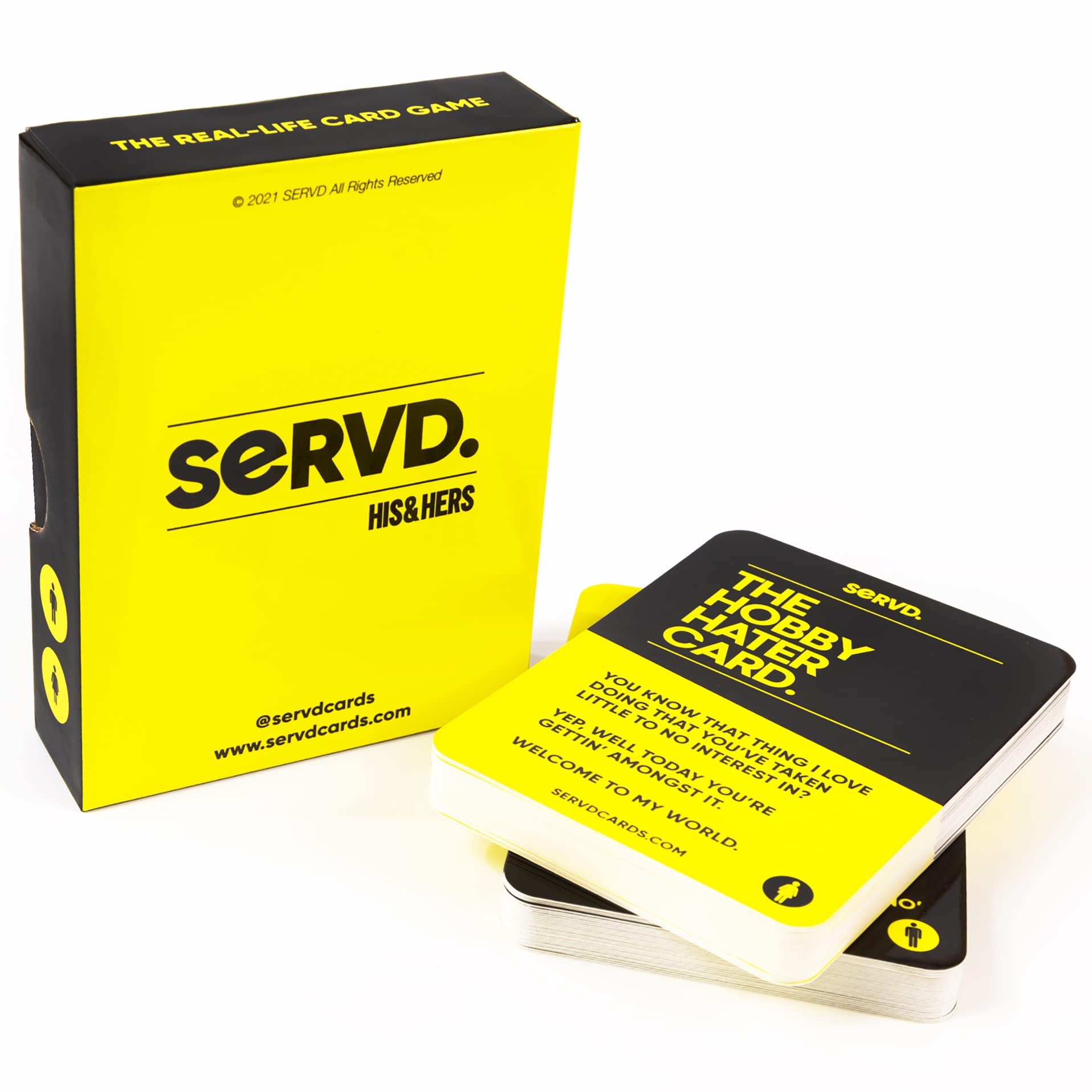 SERVD - His & Hers - The Hilarious Real-Life Couples Card Game for Adults. A Funny Couples Gift for Men and Women