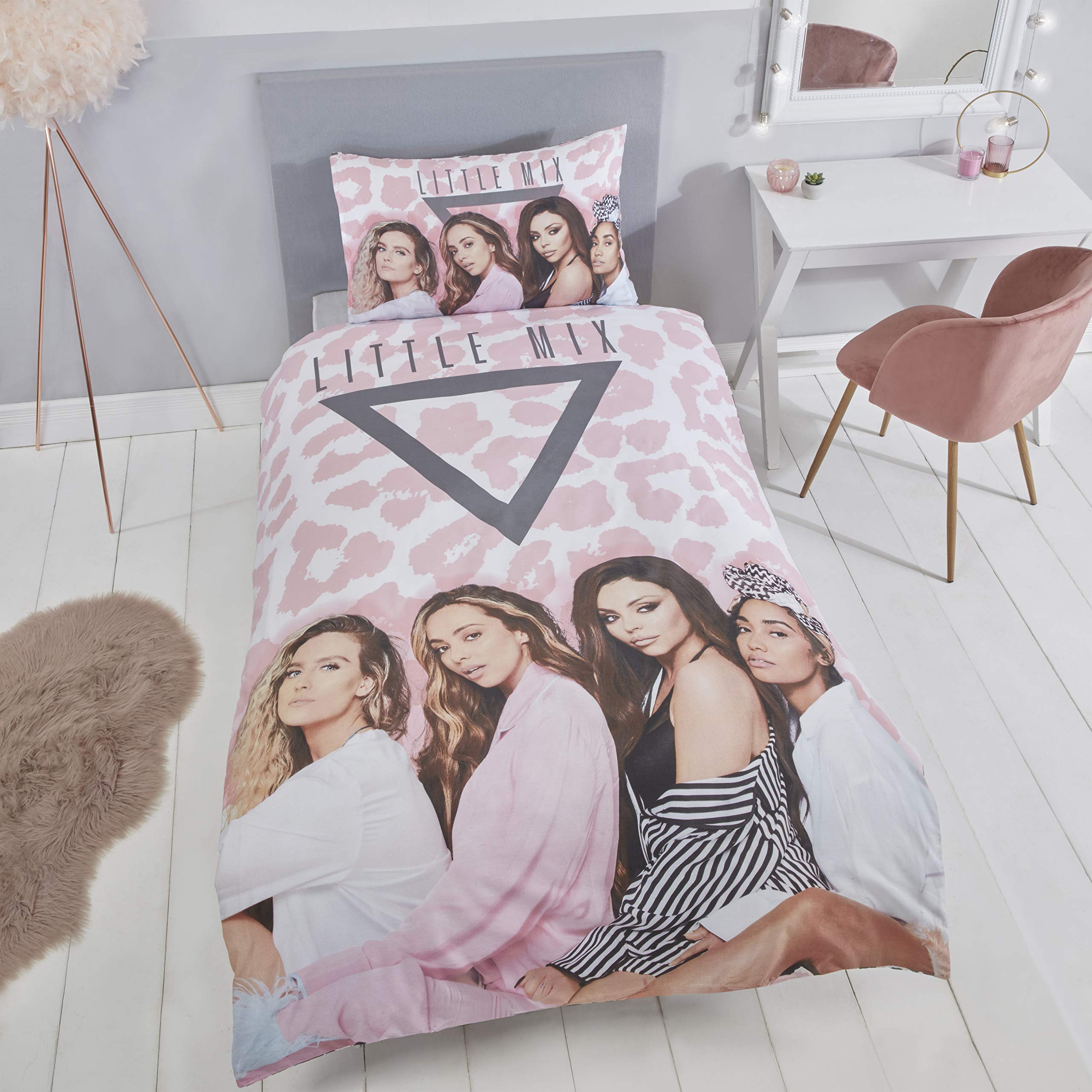 Coco Moon Little Mix Aminal Print Kids Single Or Double Bed Duvet Bedding Set Genuine Little Mix Merchandise (Single)