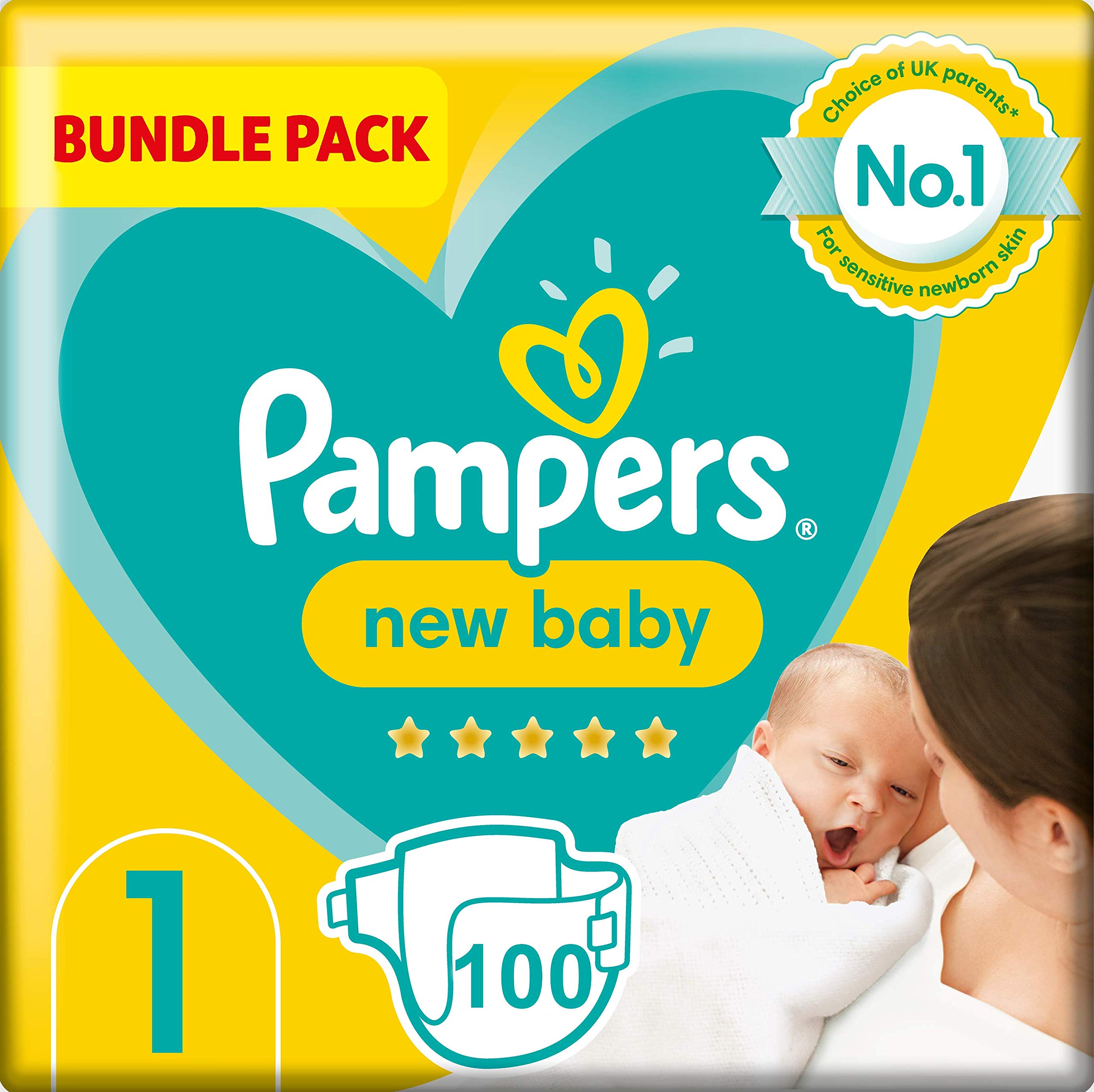 Pampers Baby Nappies Size 4 (9-14 kg/20-31 Lb), Baby-Dry, 174