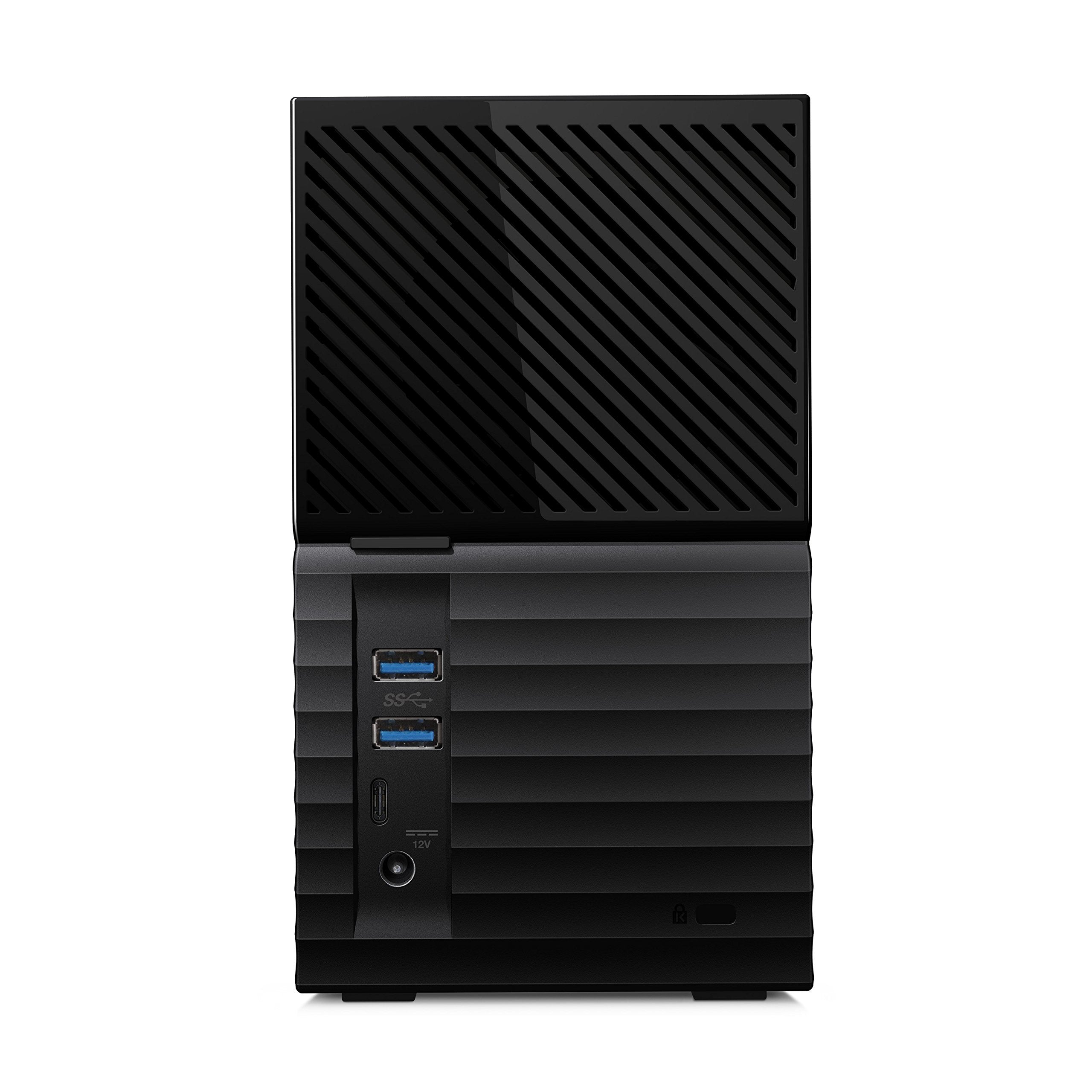 WD 36TB My Book Duo Desktop HDD USB 3.1 Gen 1 with software for device management, backup and password protection USB-C and USB-A cables RAID 0/1, JBOD
