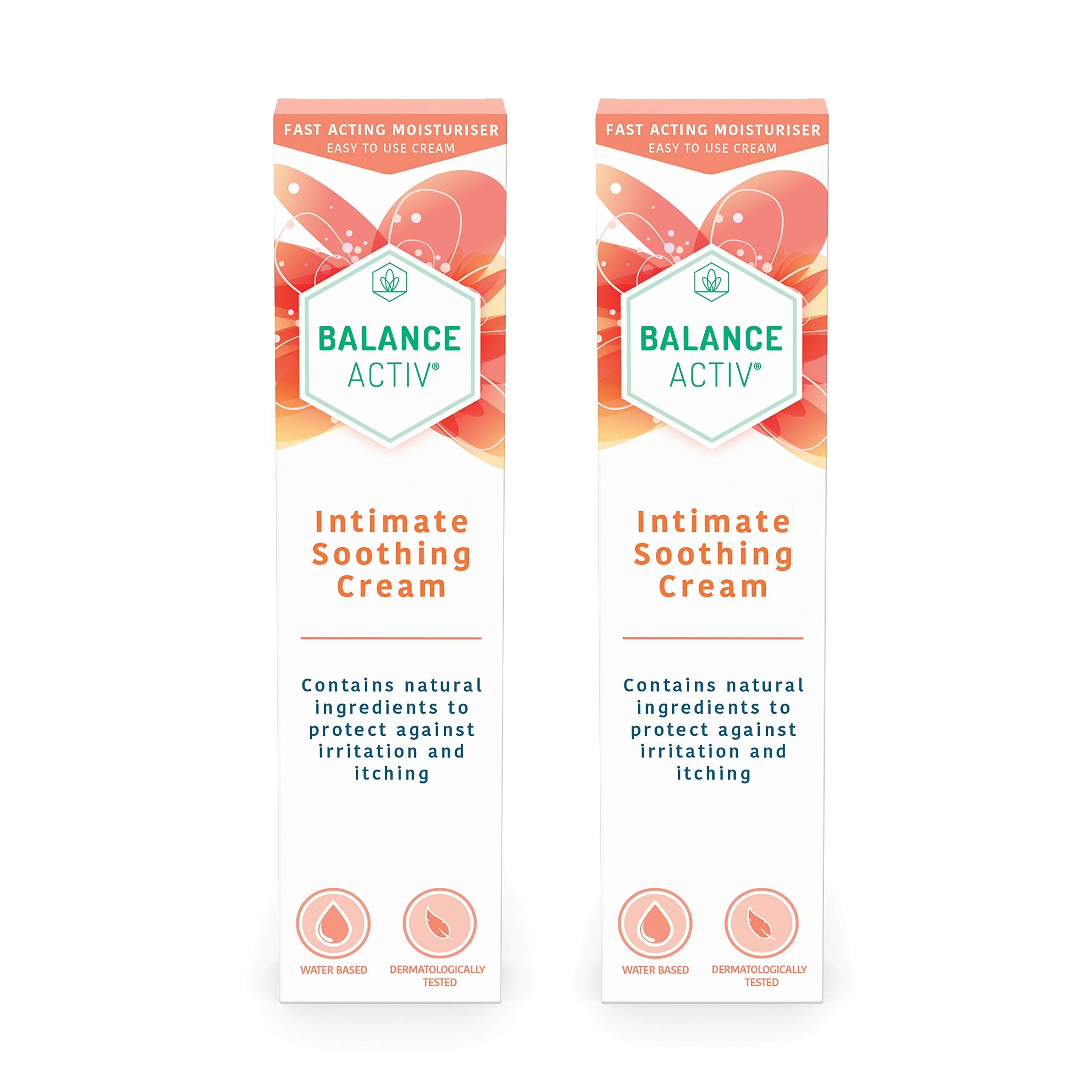Balance Activ Intimate Soothing Cream | Fast-Acting Relief from Intimate Irritation for Women | Soothes Itching, Redness & Soreness | 2 Pack of 40mL Tubes