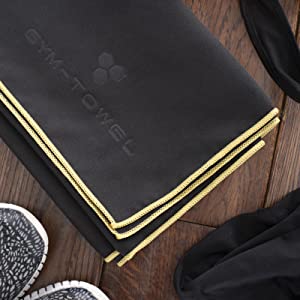 Gym-Towel Quick Dry Microfibre, Super Absorbent, Compact, Lightweight, Antibacterial, Perfect for Gym, Swimming, Yoga, Camping, Travel & Sports, Black or Pink