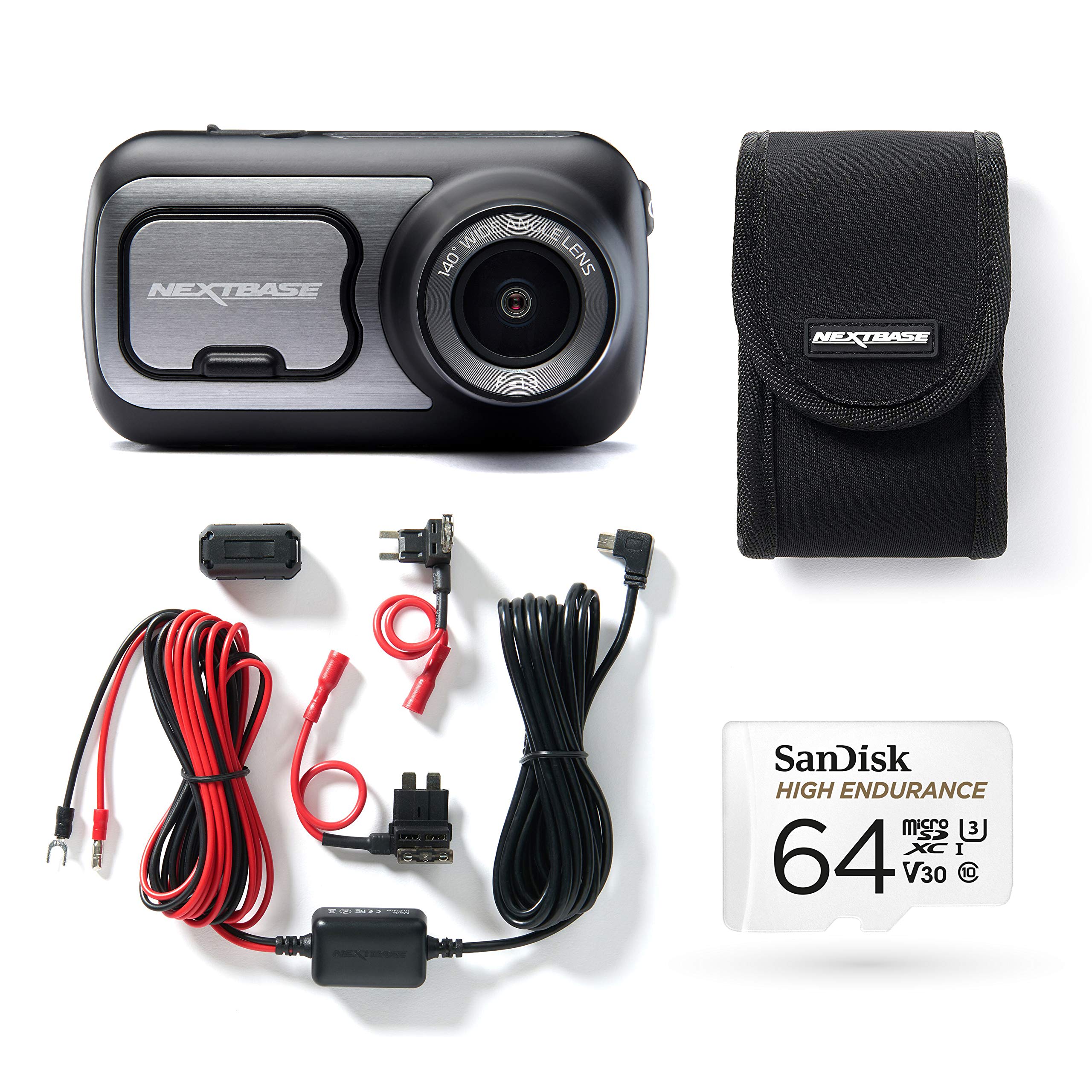NEXTBASE 522GW Dash Cam Front and Rear Camera Small with App- 1440P/30fps  Quad HD with Wi-Fi Bluetooth 10Hz GPS- Built-in Alexa- Night Vision-  Parking