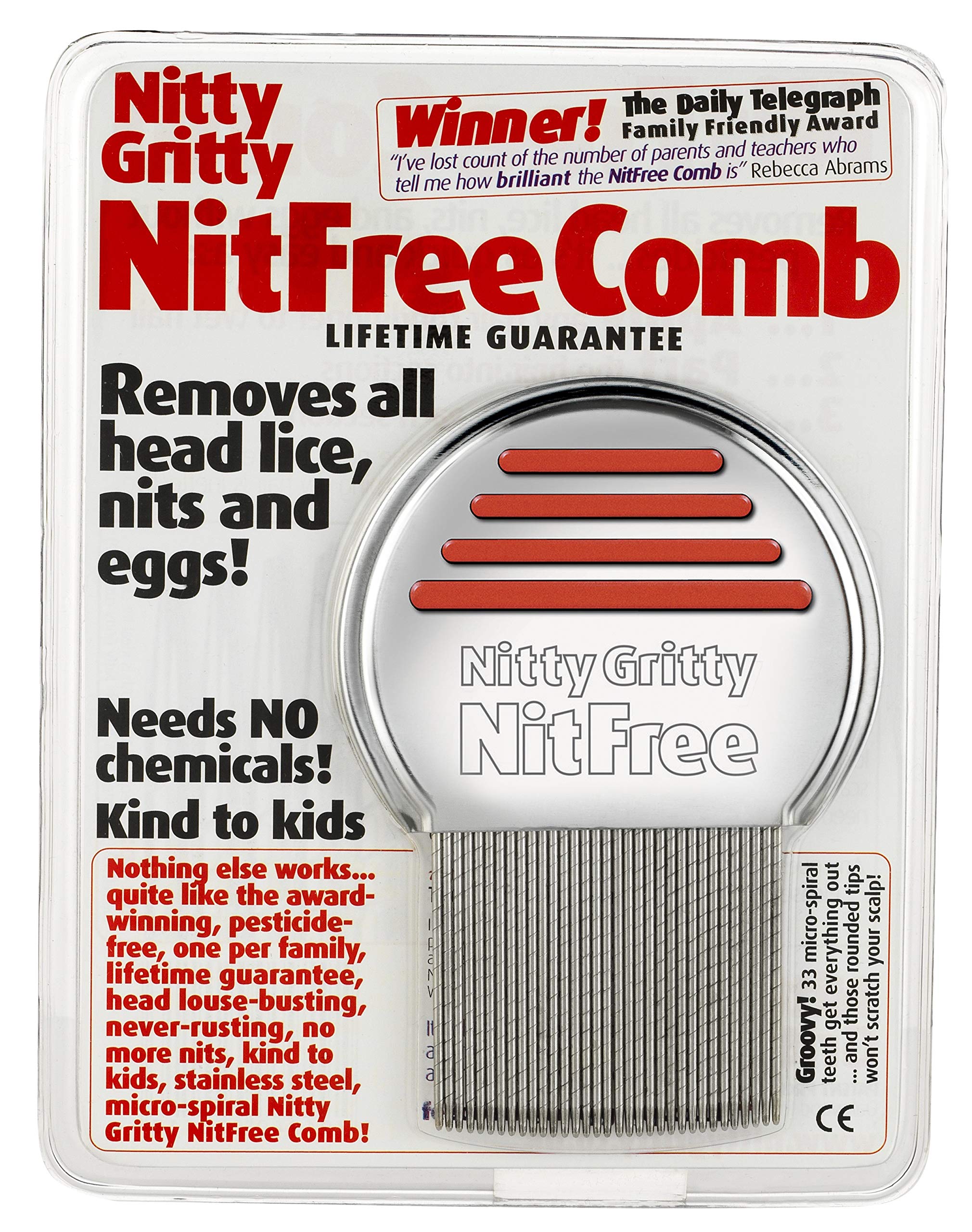 Nitty Gritty Nit Comb(Assorted Colors)