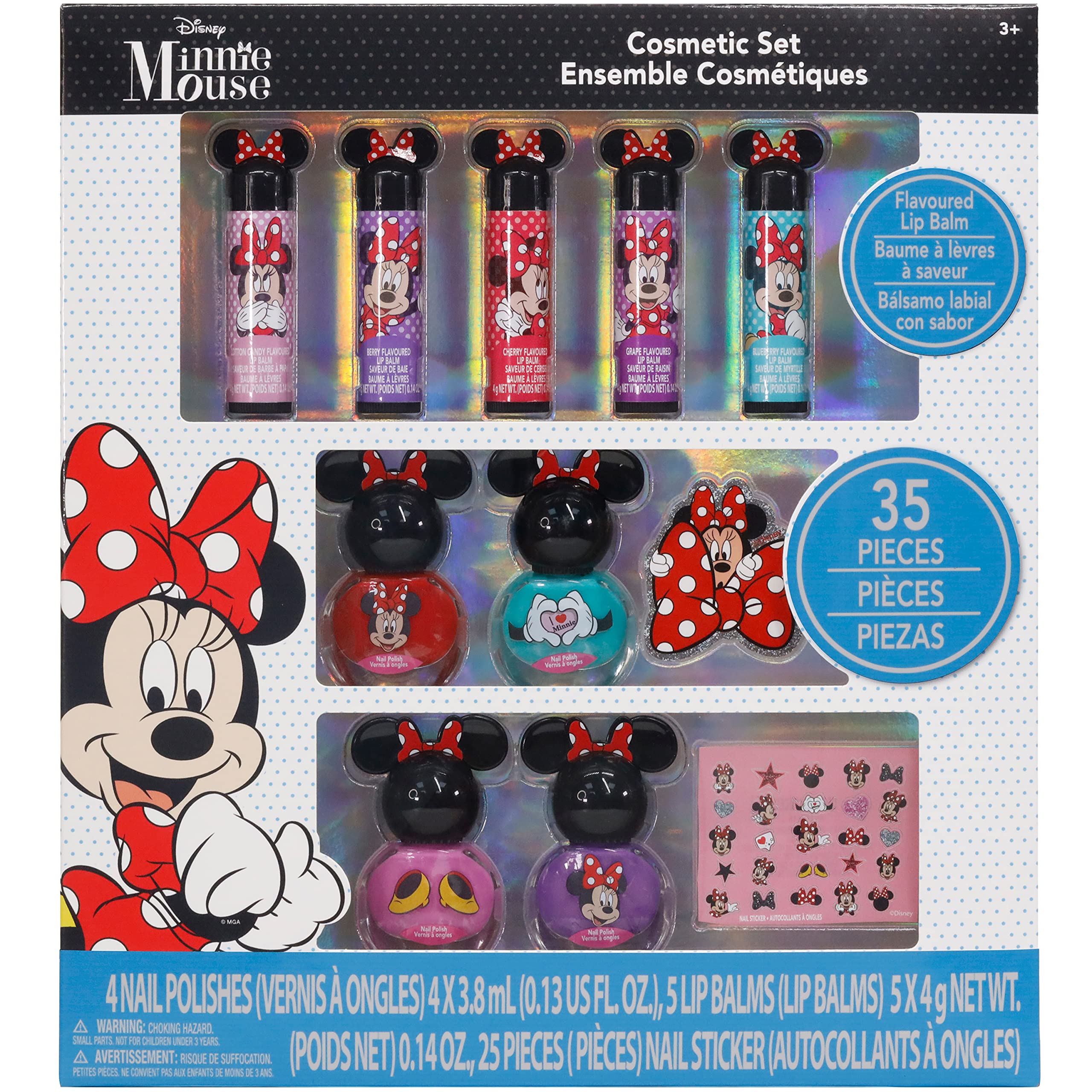 Townley Girl Disney Frozen Non-Toxic Water Based Peel-Off Nail Polish Set  with Glittery and Opaque Colors for Girls, Kids & Teens Ages 3+, Perfect  for Parties, Sleepovers and Makeovers, 18 Pcs