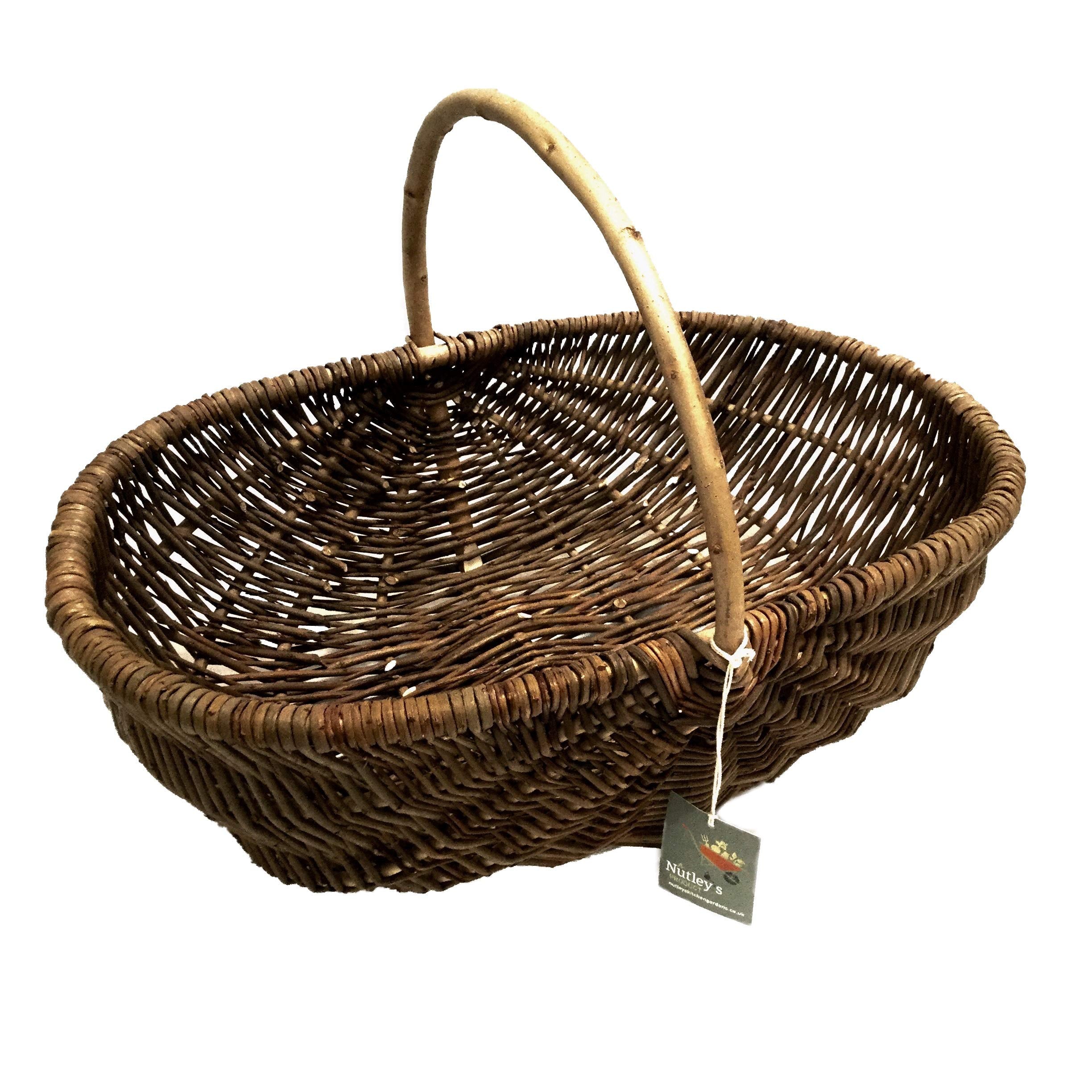 Nutley's Large Rustic Willow Vegetable Trug Basket