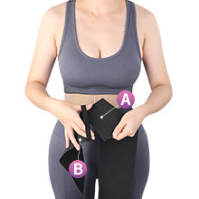 FeelinGirl Waist Trainer for Women Waist Trimmer Wraps for Stomach with Loop Snatch Bandage Wrap Plus Size Tummy Wrap