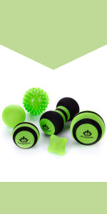 Acupoint Physical Therapy Massage Balls - Ideal for: Yoga, Deep Tissue Massage, Trigger Point Therapy and Self Myofascial Release Physical Therapy Equipment