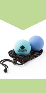 Acupoint Physical Therapy Massage Balls - Ideal for: Yoga, Deep Tissue Massage, Trigger Point Therapy and Self Myofascial Release Physical Therapy Equipment